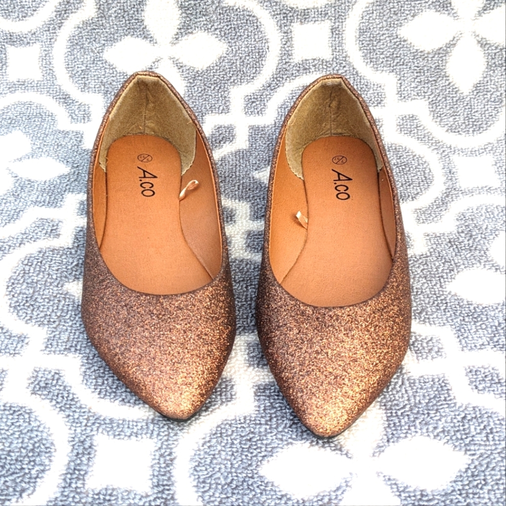 A.co Brinza Glitter Ballet flats Size 7